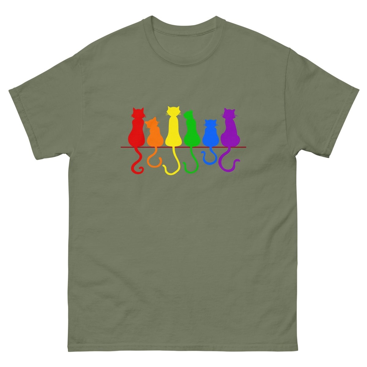 Pride Cats on Fence Tee - Max & Co Tees