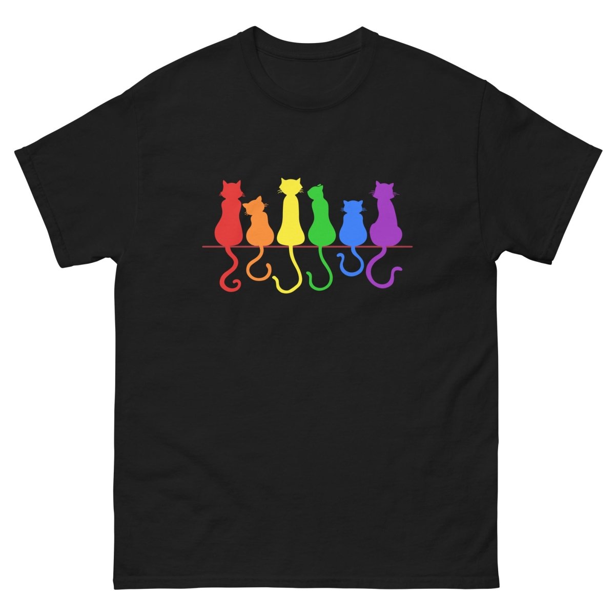 Pride Cats on Fence Tee - Max & Co Tees