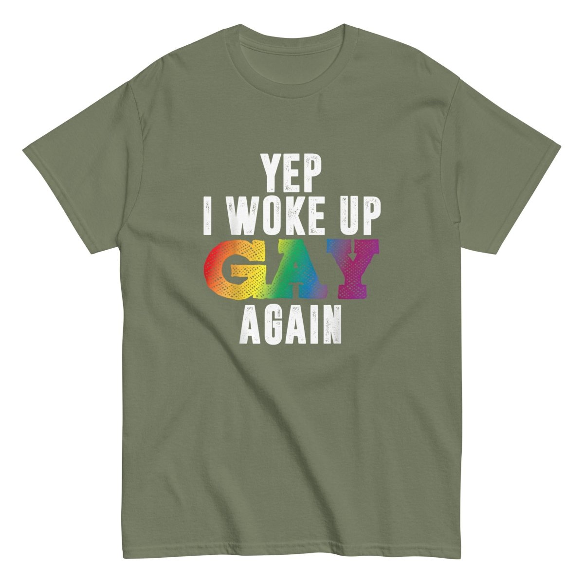 Pride Woke Up Gay Again Tee - Max & Co Tees