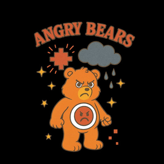 Retro Angry Bear Hoodie - Max & Co Tees