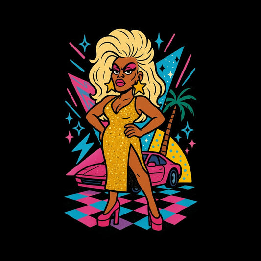 Retro Drag is Queen Hoodie - Max & Co Tees