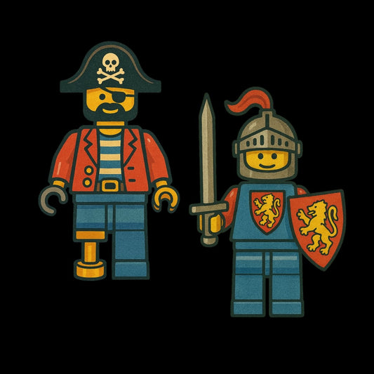 Retro Pirate and Knight Hoodie - Max & Co Tees