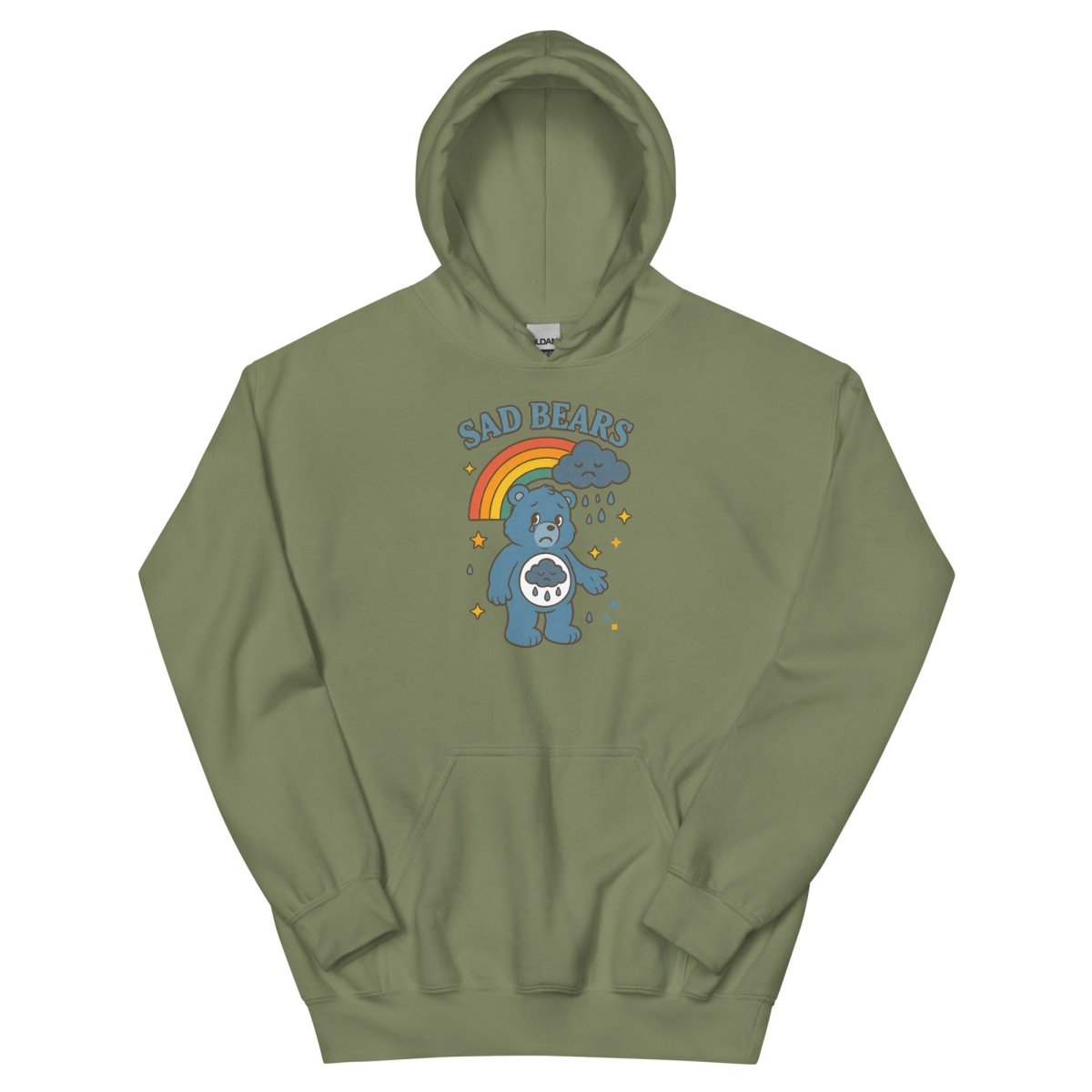 Retro Sad Bear Hoodie - Max & Co Tees