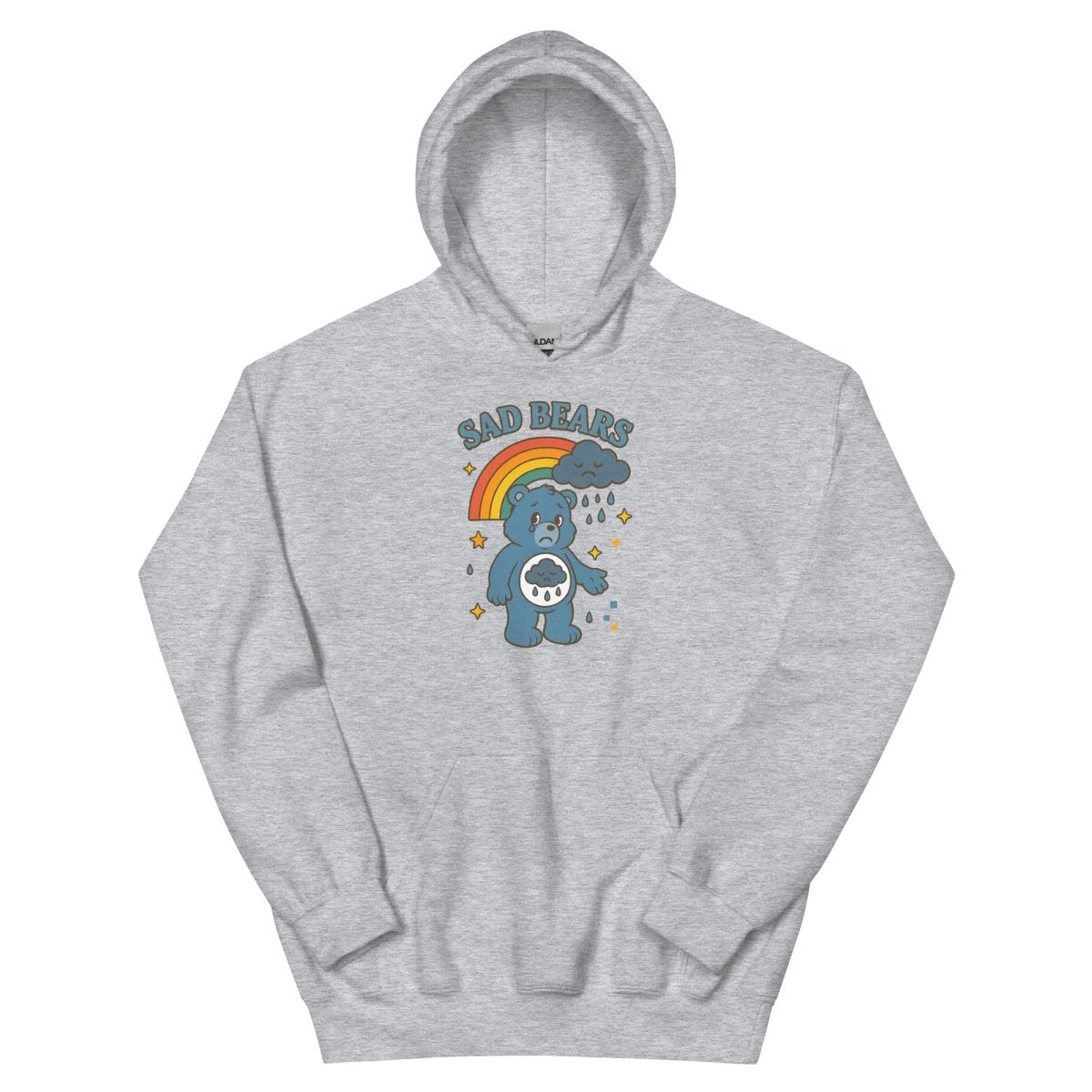 Retro Sad Bear Hoodie - Max & Co Tees