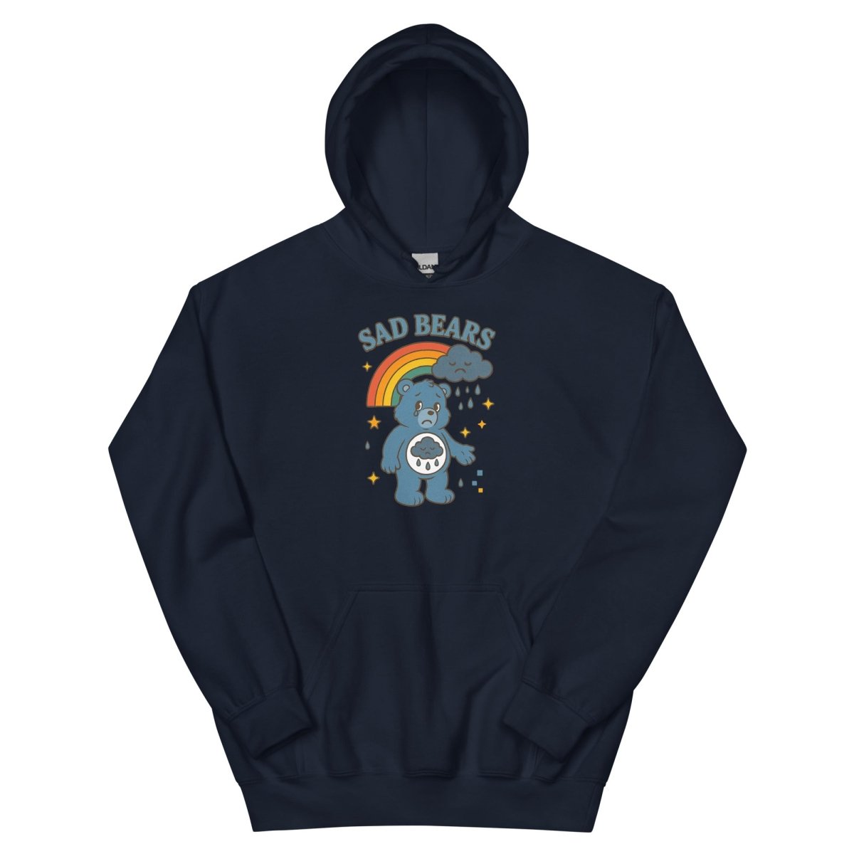 Retro Sad Bear Hoodie - Max & Co Tees