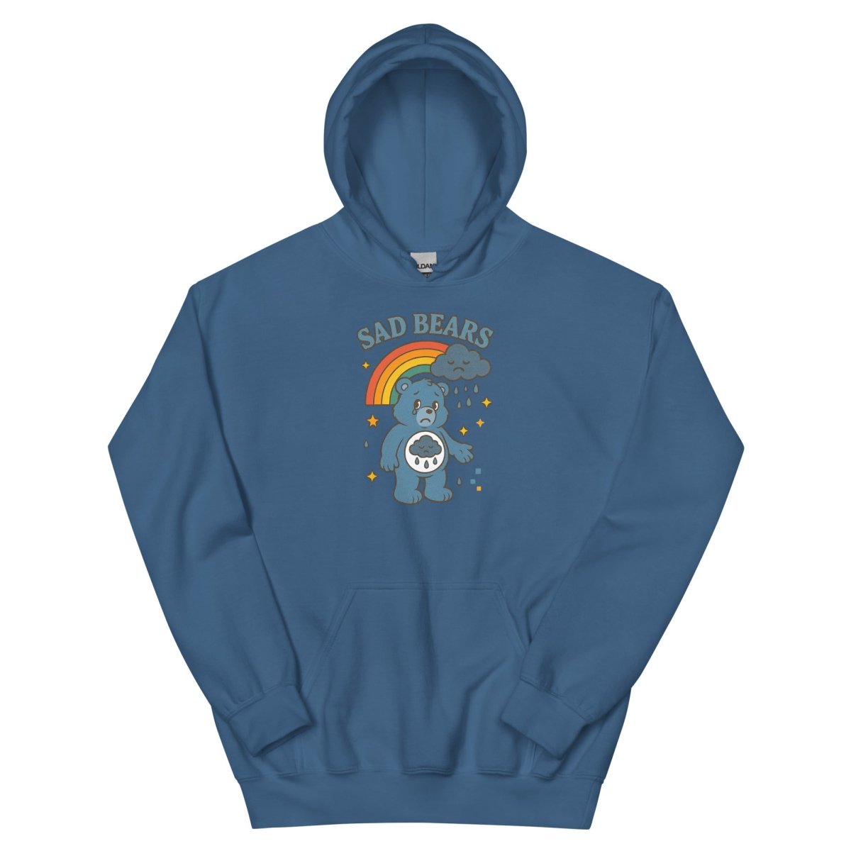 Retro Sad Bear Hoodie - Max & Co Tees