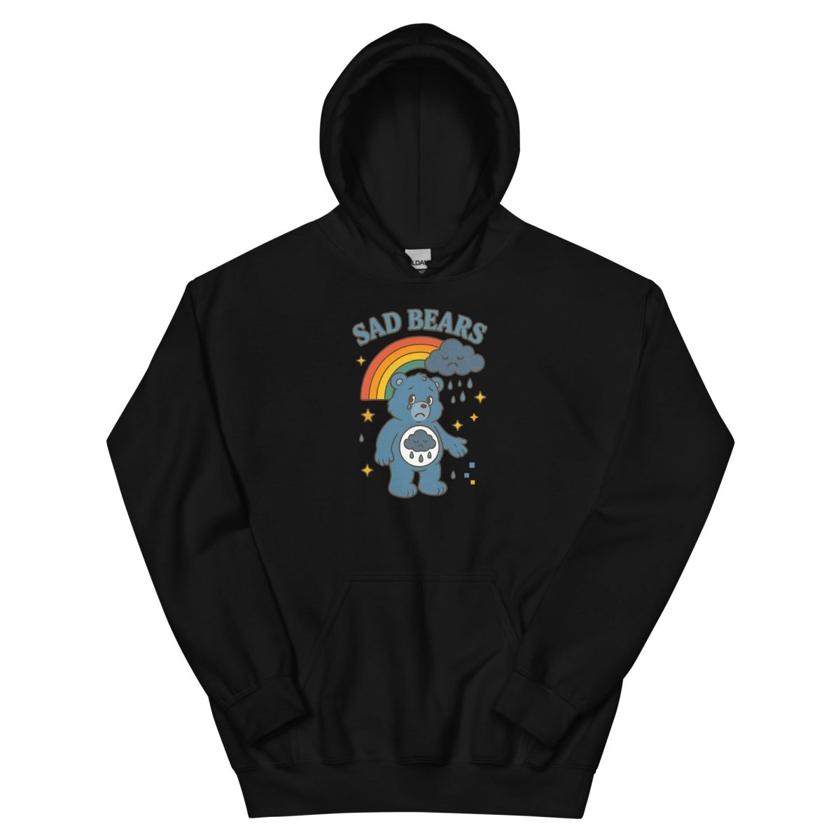 Retro Sad Bear Hoodie - Max & Co Tees