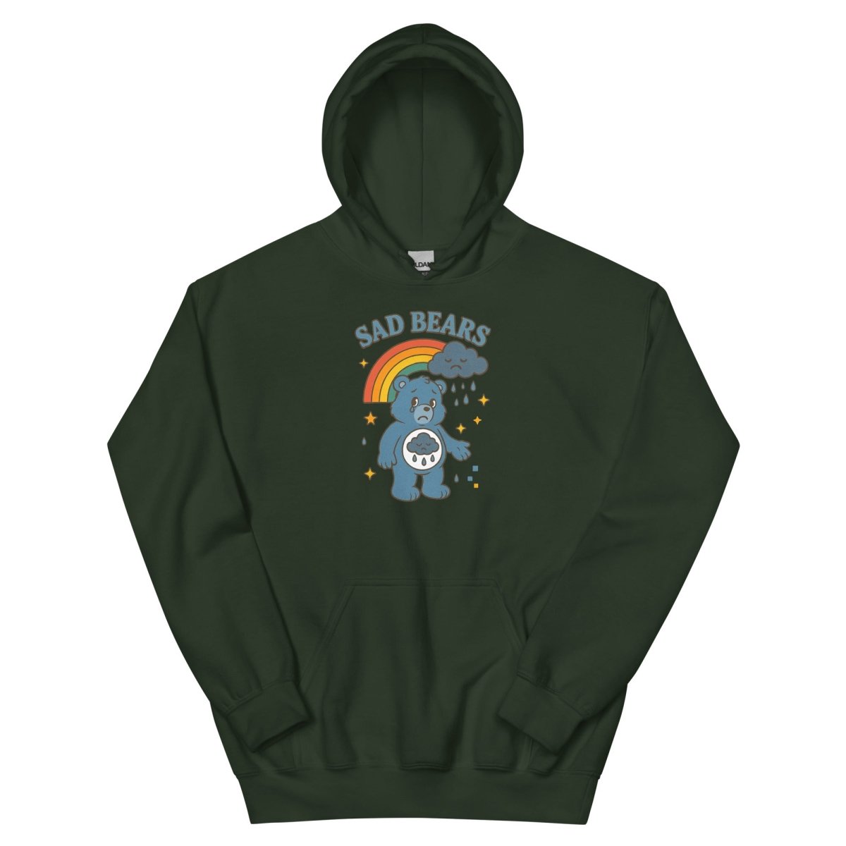 Retro Sad Bear Hoodie - Max & Co Tees