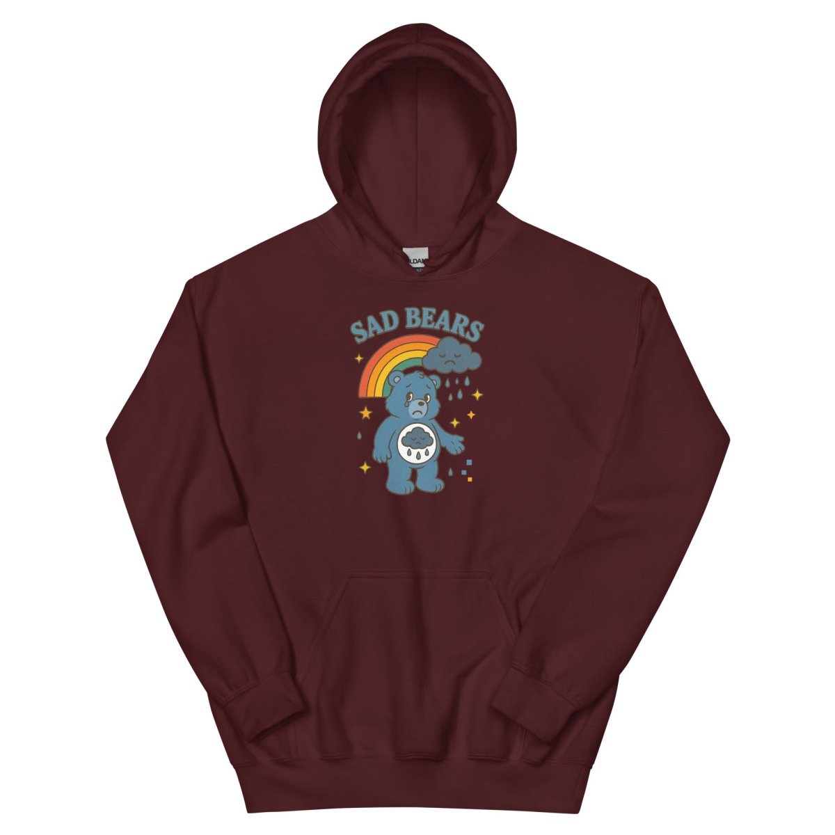 Retro Sad Bear Hoodie - Max & Co Tees