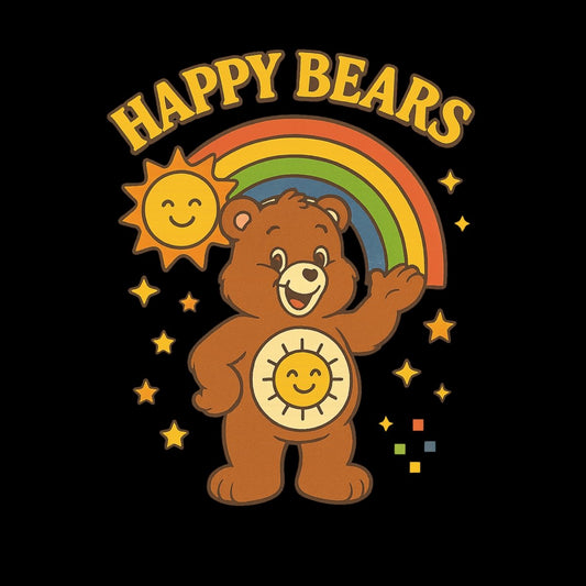 Retro Sunshine Bear Hoodie - Max & Co Tees