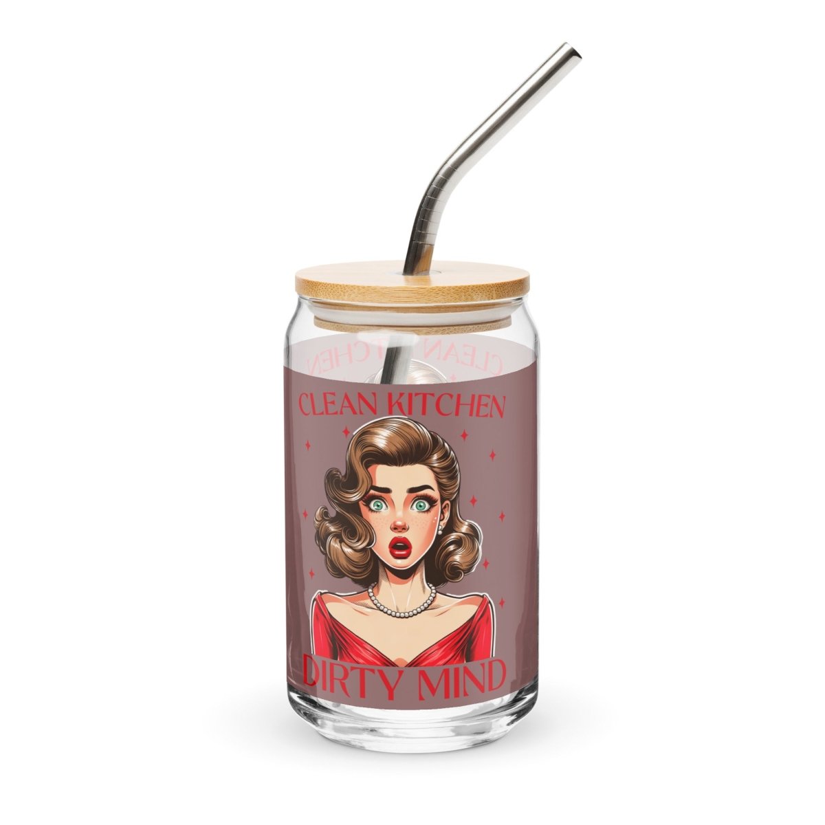 Sassy Dirty Mind Can - Shaped Glass - Max & Co Tees