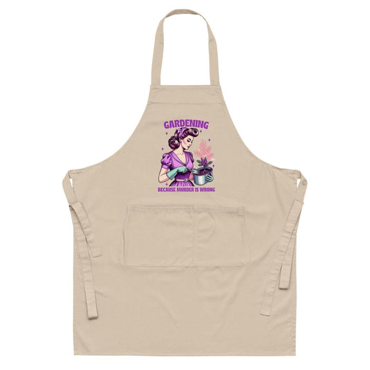Sassy Murder is Wrong Organic Apron - Max & Co Tees