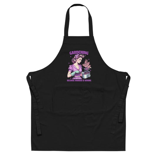 Sassy Murder is Wrong Organic Apron - Max & Co Tees