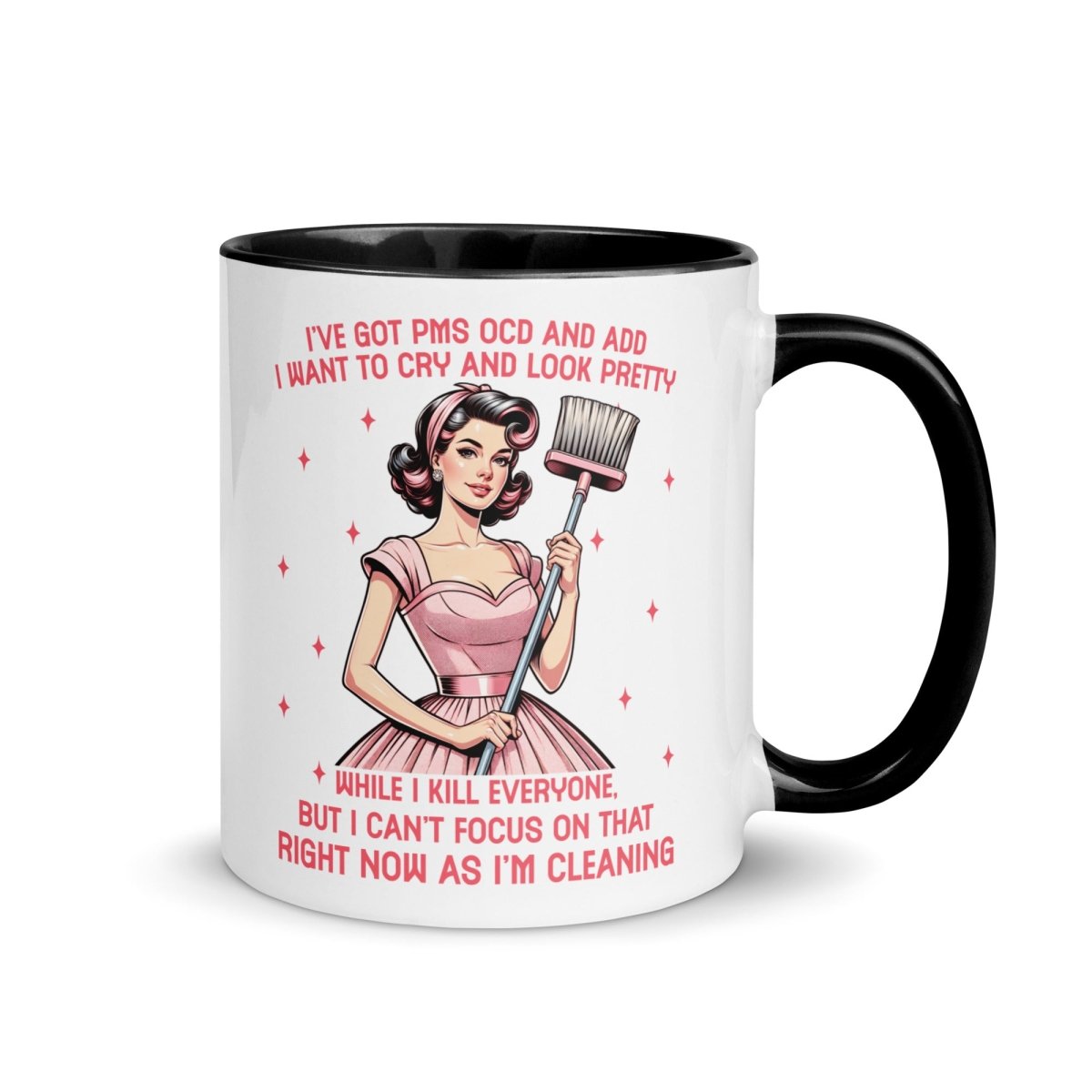 Sassy PMS, OCD, ADD Inner Color Mug - Max & Co Tees