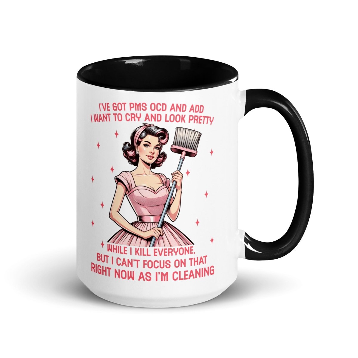 Sassy PMS, OCD, ADD Inner Color Mug - Max & Co Tees