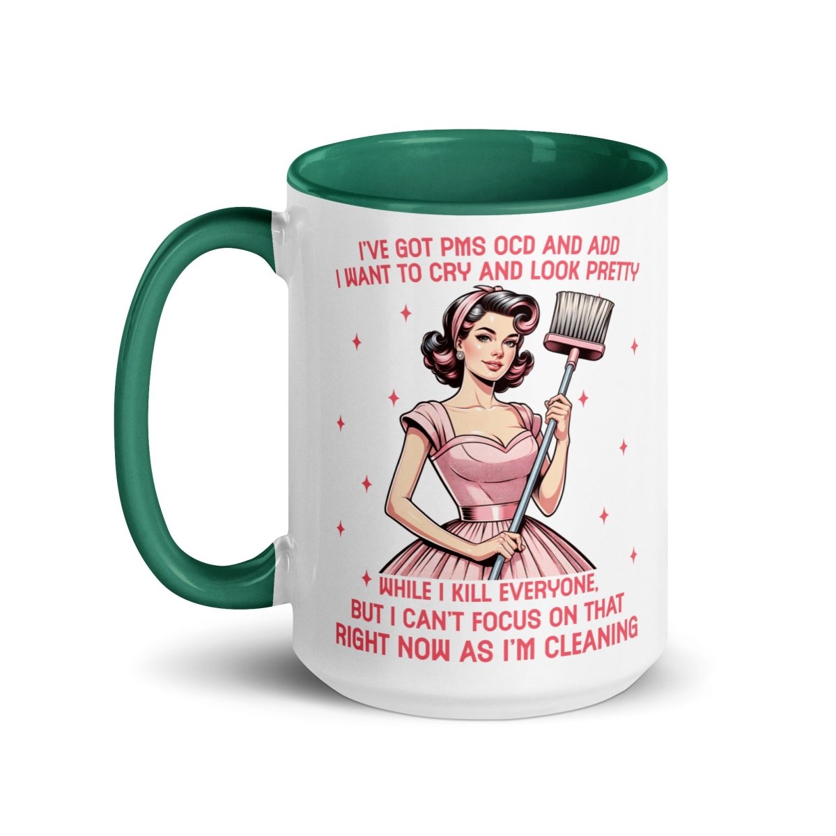 Sassy PMS, OCD, ADD Inner Color Mug - Max & Co Tees