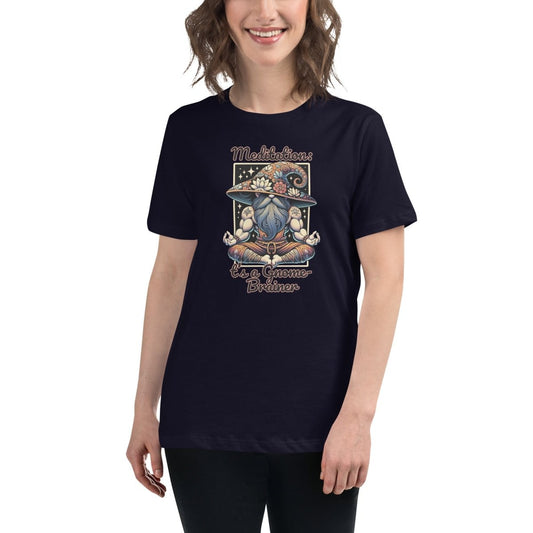 Women's Gnome Meditation Tee - Max & Co Tees