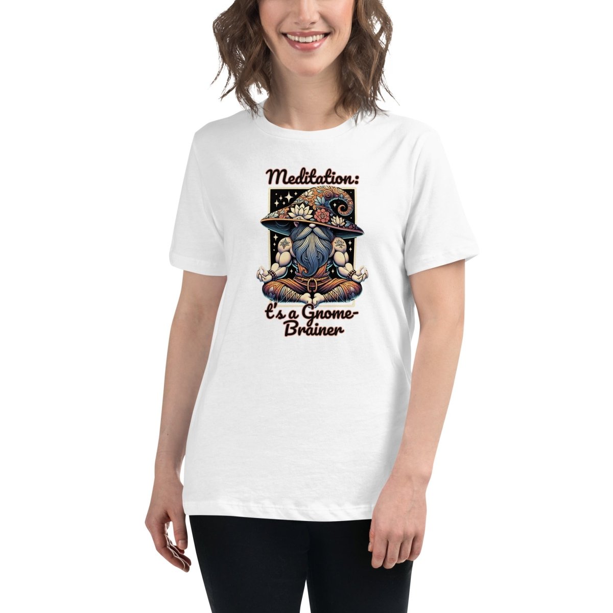 Women's Gnome Meditation Tee - Max & Co Tees