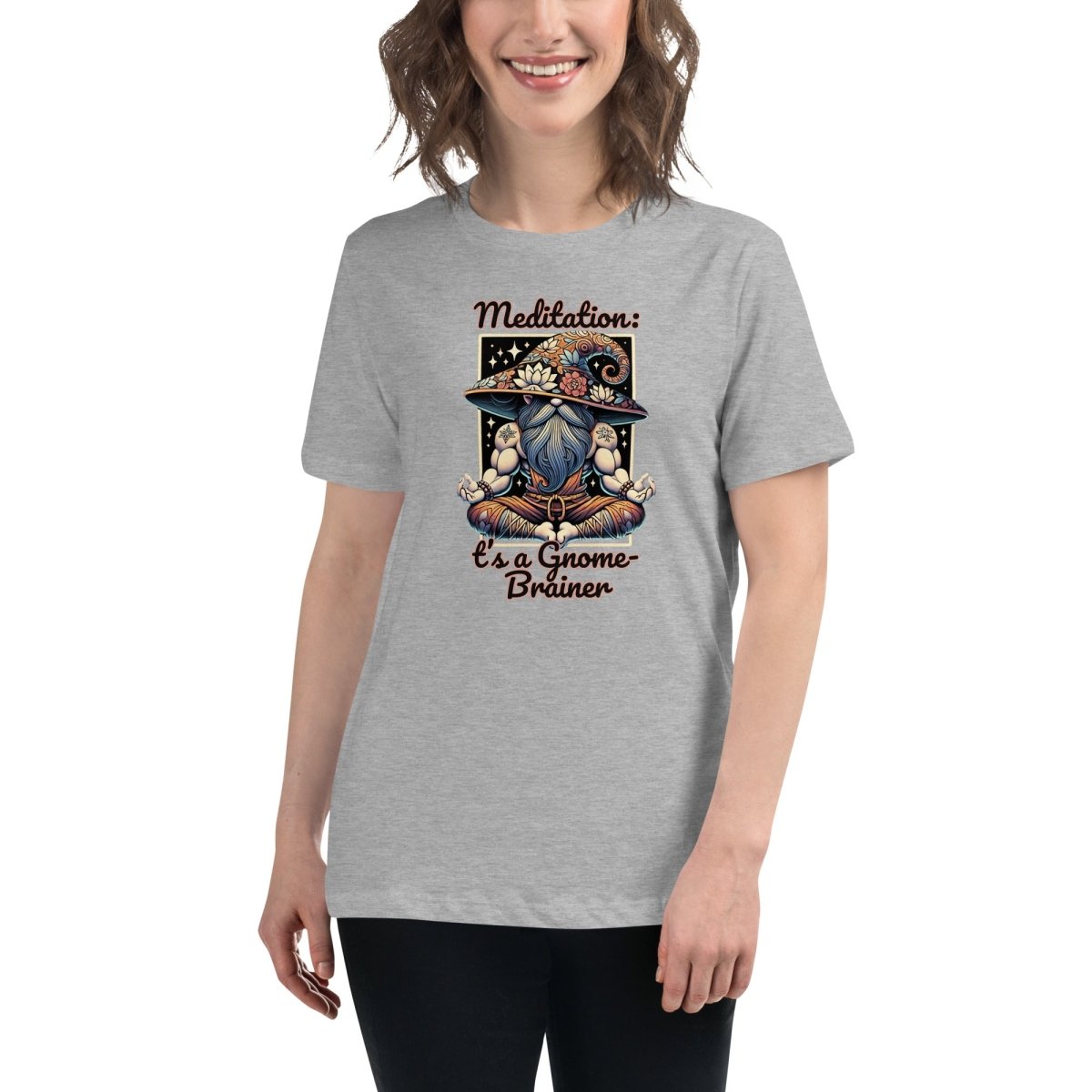 Women's Gnome Meditation Tee - Max & Co Tees