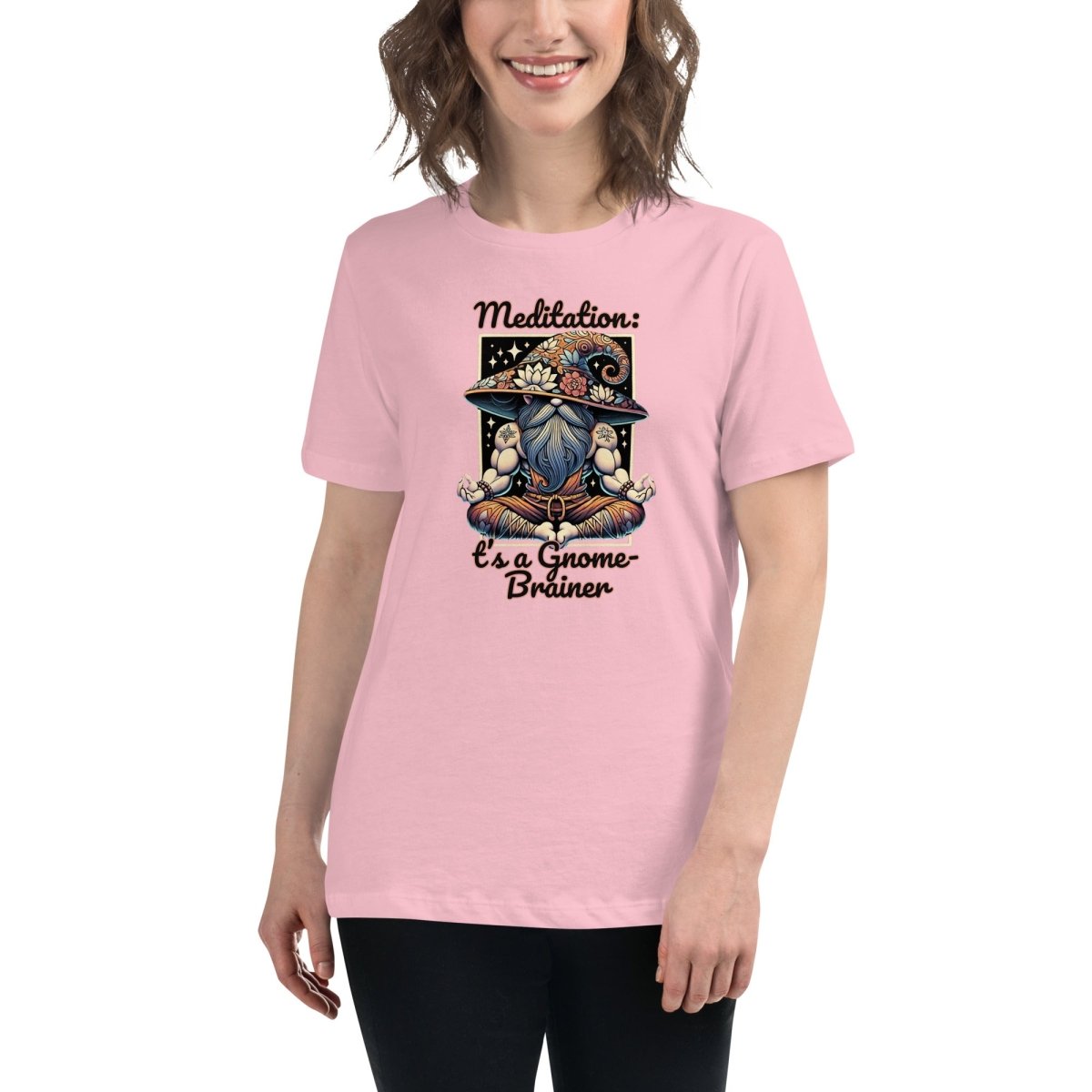 Women's Gnome Meditation Tee - Max & Co Tees