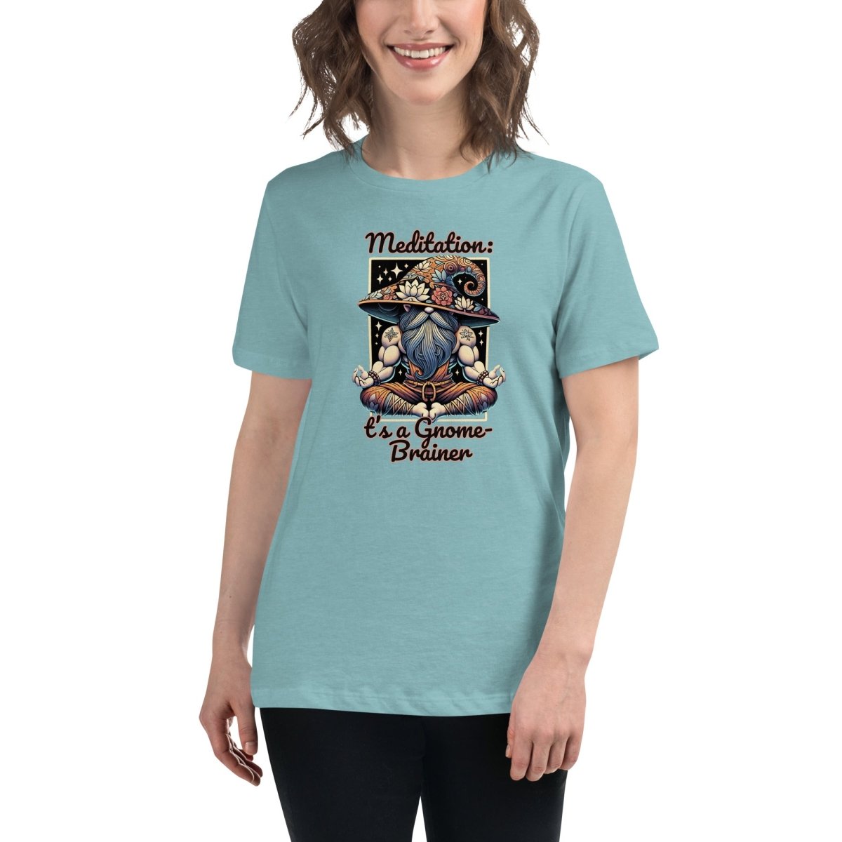 Women's Gnome Meditation Tee - Max & Co Tees