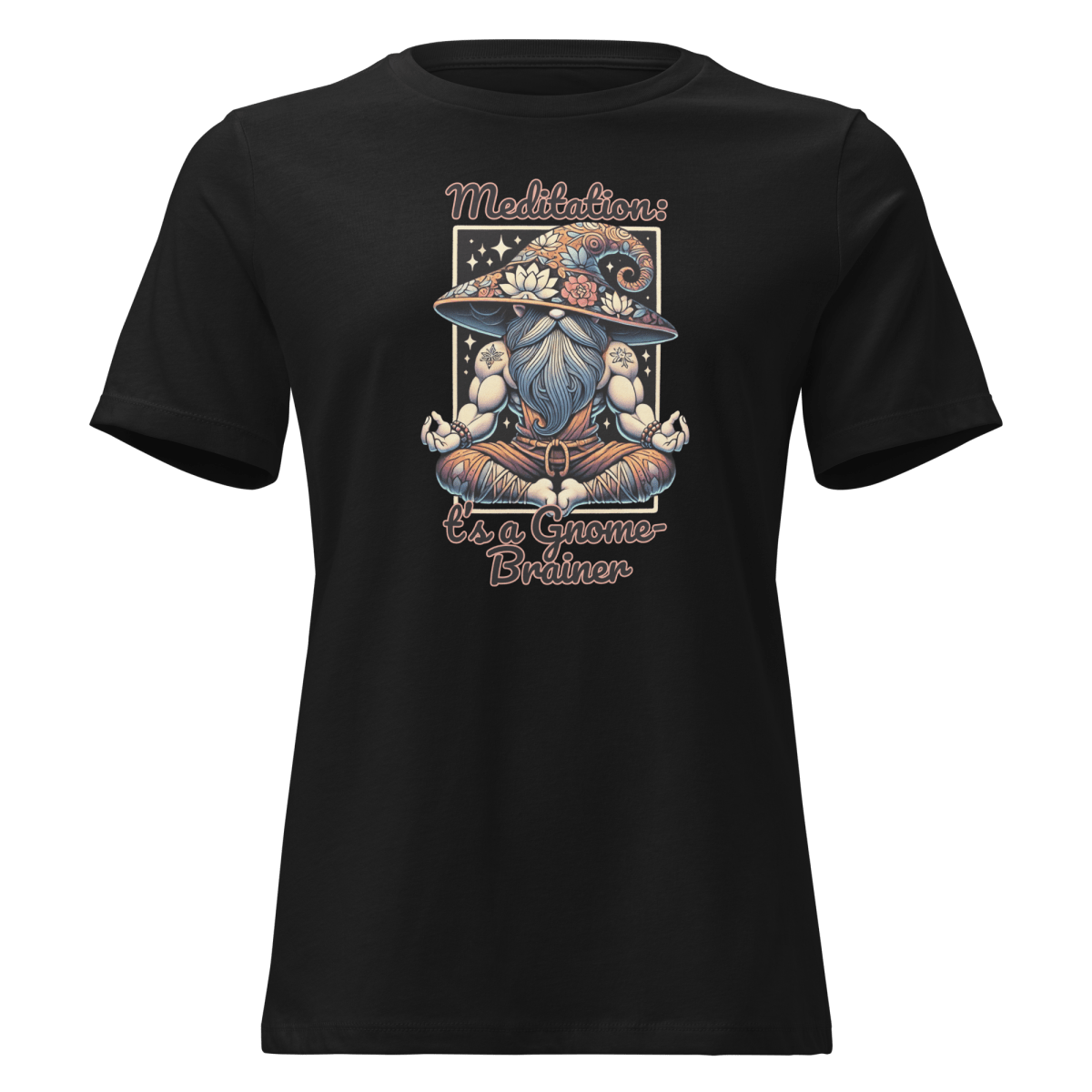 Women's Gnome Meditation Tee - Max & Co Tees