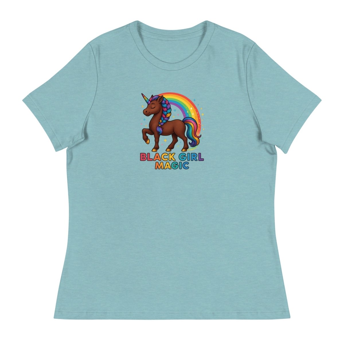 Women's Unicorn Black Girl Prance Tee - Max & Co Tees
