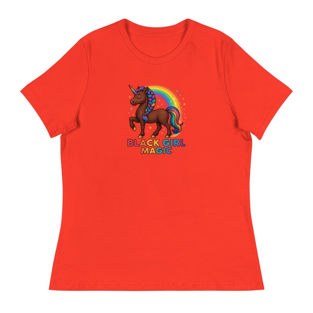 Women's Unicorn Black Girl Prance Tee - Max & Co Tees