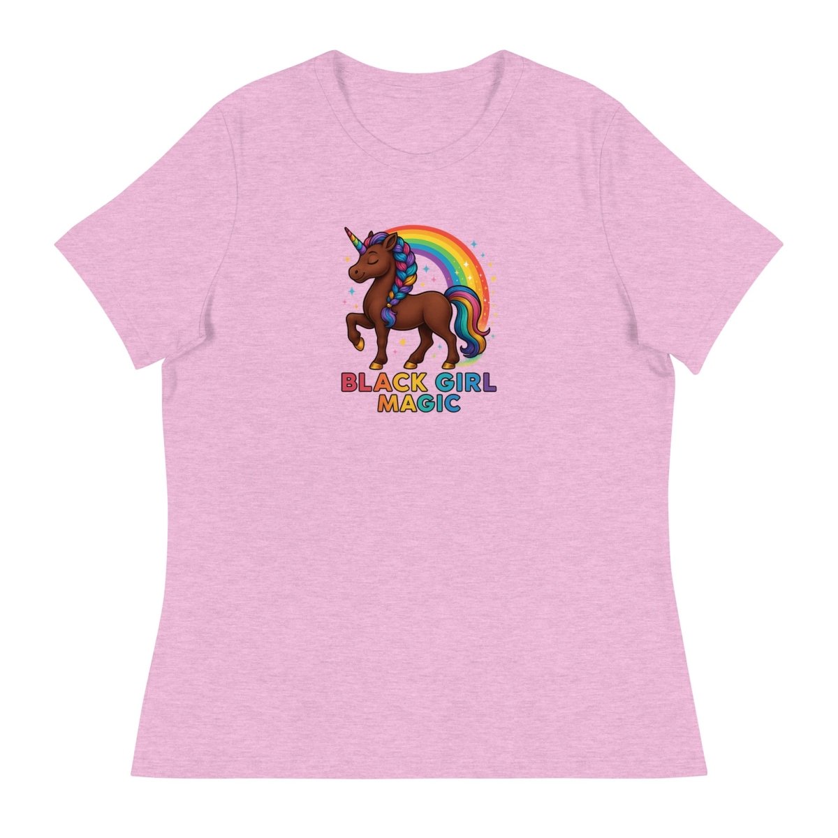 Women's Unicorn Black Girl Prance Tee - Max & Co Tees