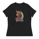 Women's Unicorn Black Girl Rainbow Tee - Max & Co Tees