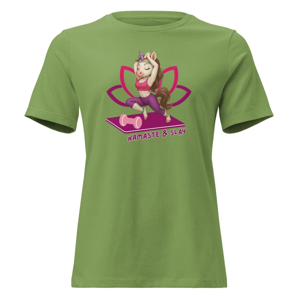 Women's Unicorn Namaste and Slay Tee - Max & Co Tees