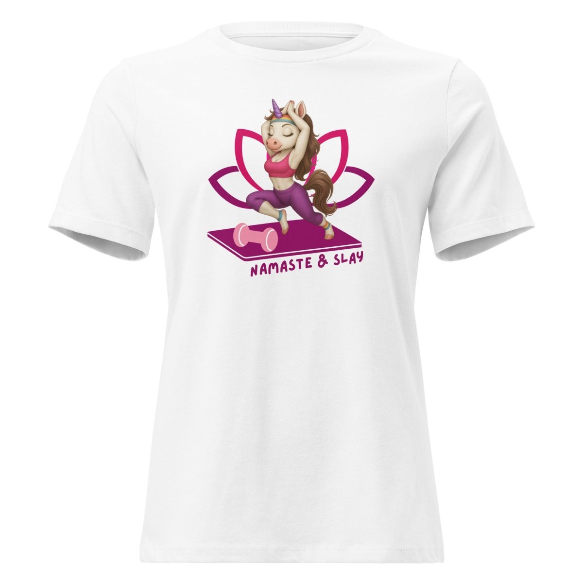 Women's Unicorn Namaste and Slay Tee - Max & Co Tees