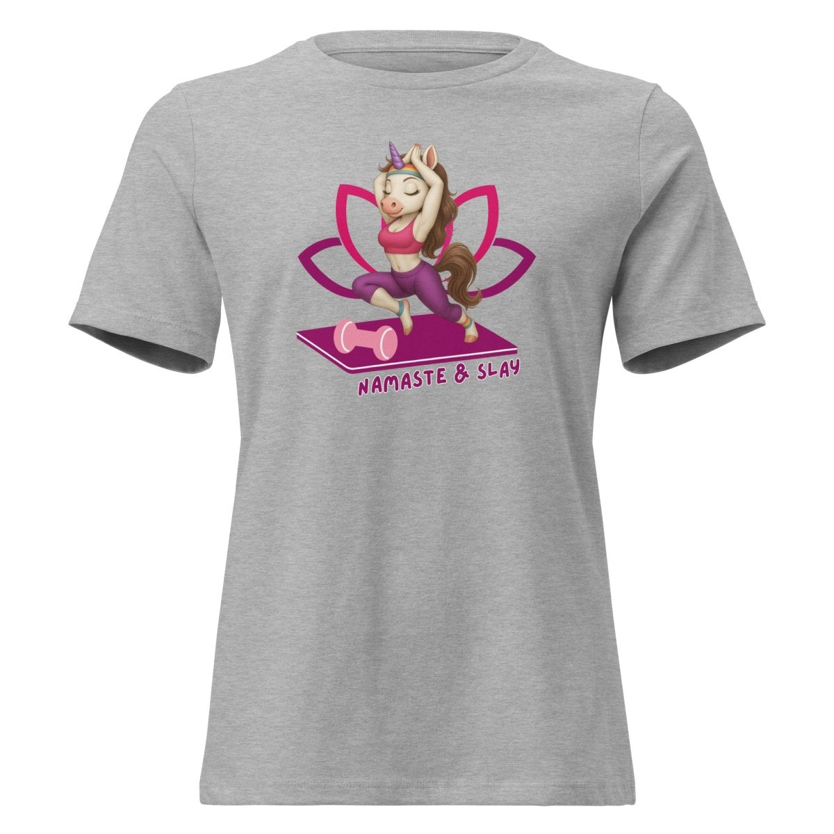Women's Unicorn Namaste and Slay Tee - Max & Co Tees