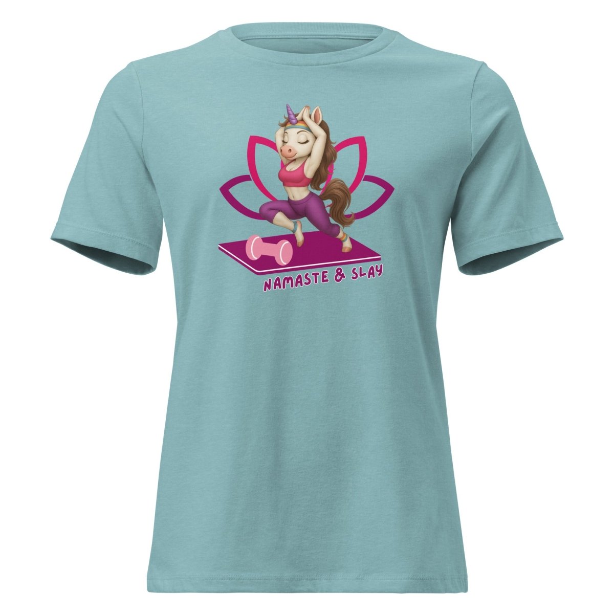Women's Unicorn Namaste and Slay Tee - Max & Co Tees