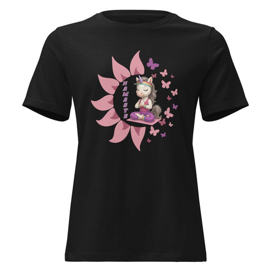 Women's Unicorn Namaste Butterfly Tee - Max & Co Tees