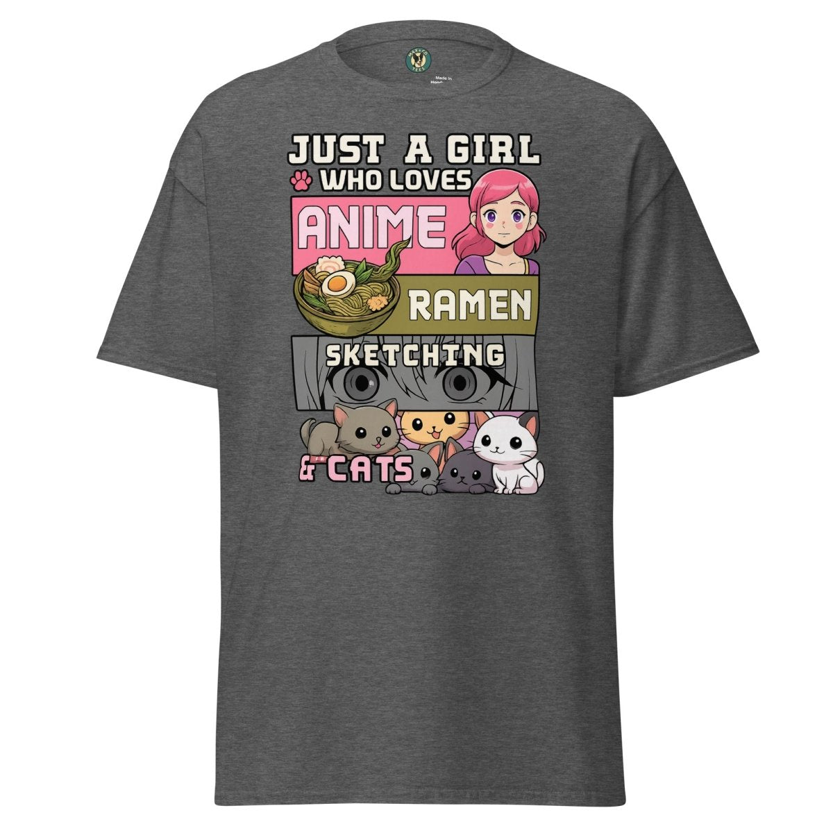 Anime Just a Girl Tee - Max & Co Tees