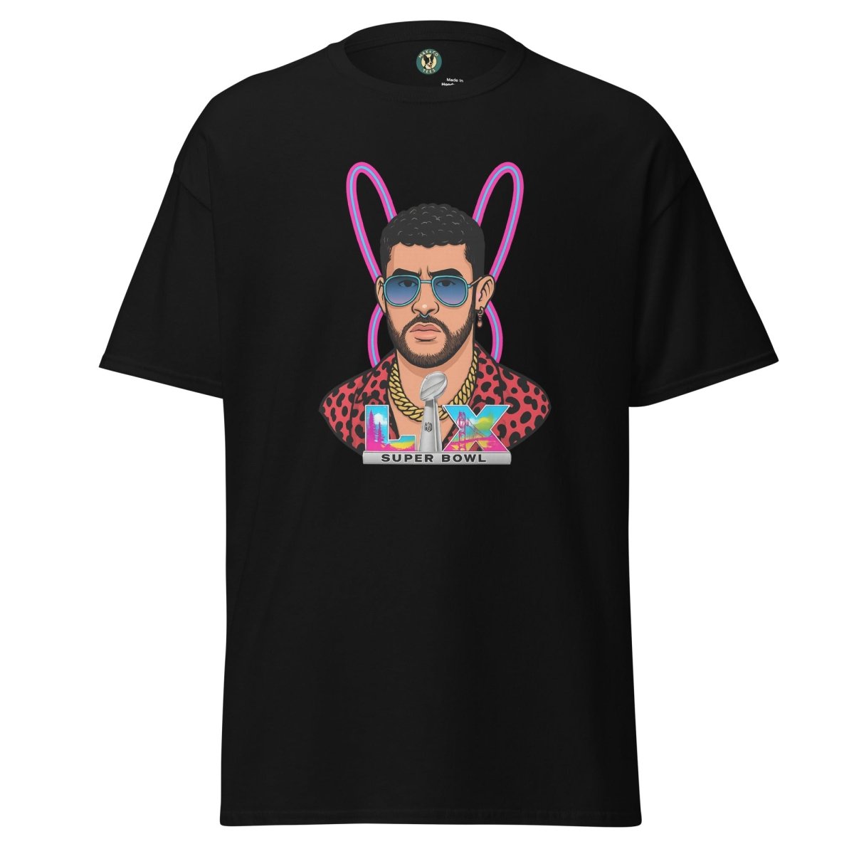 Benito with Pink Ears "Themed" Tee - Max & Co Tees