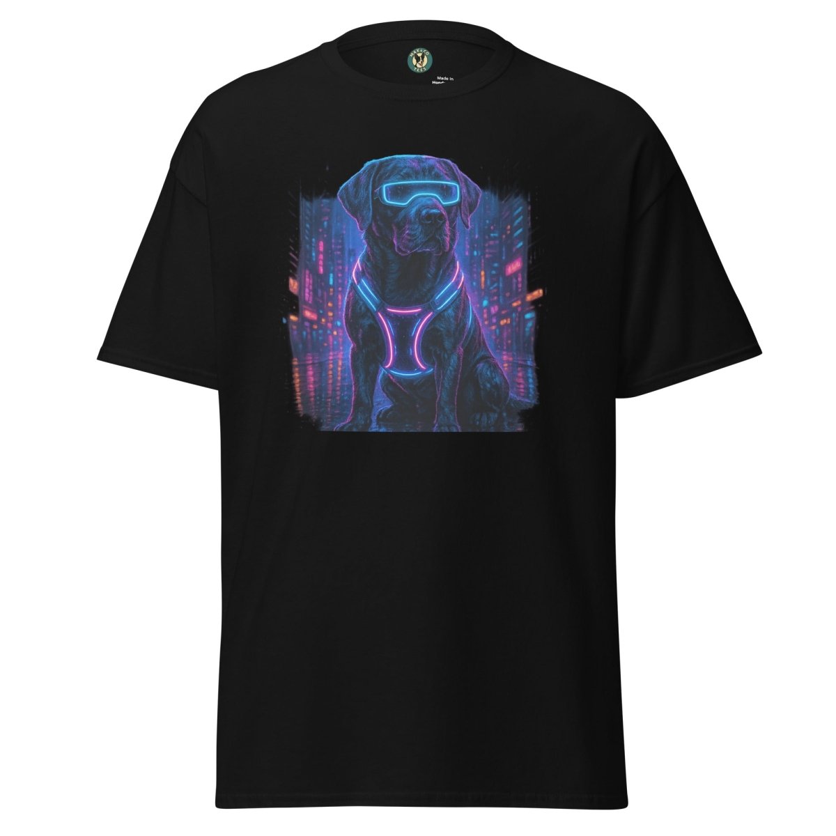 Cyber Punk Dogo Black Lab Tee - Max & Co Tees