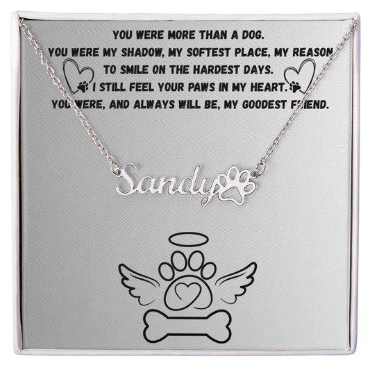 🐾 Forever My Goodest Friend Necklace - Max & Co Tees