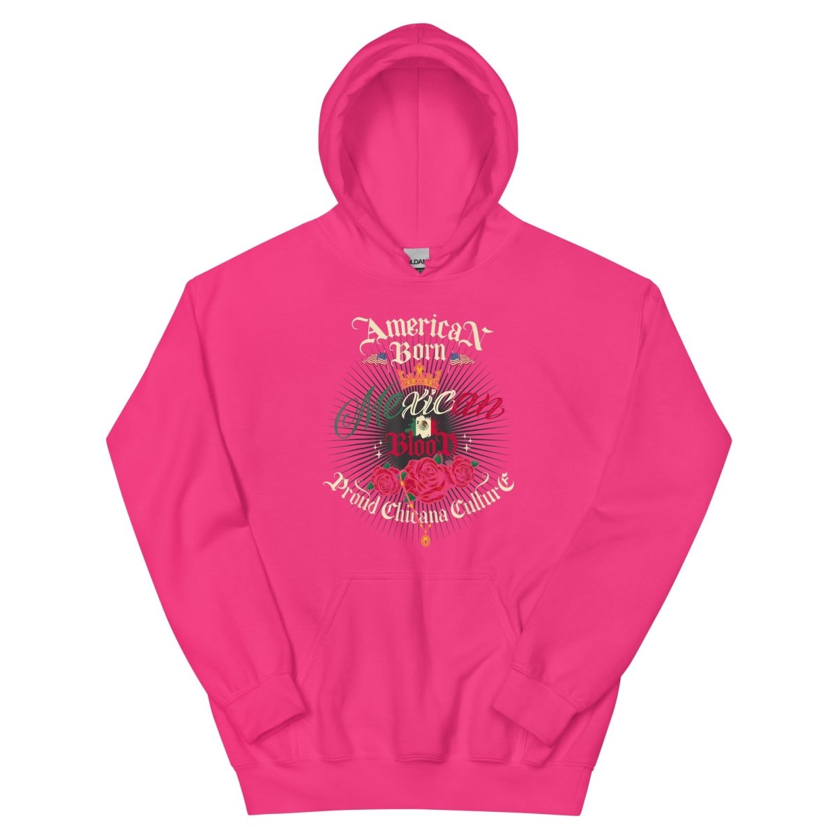 ¡Fuerza México! American Born Hoodie - Max & Co Tees