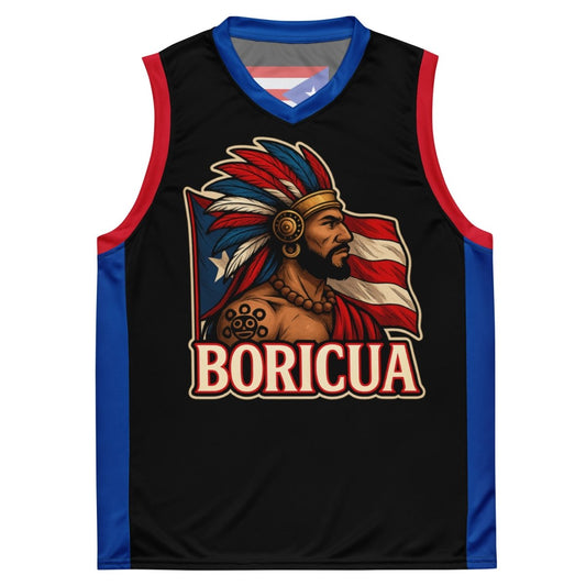 ¡Fuerza México! Boricua Flag Basketball Jersey - Max & Co Tees
