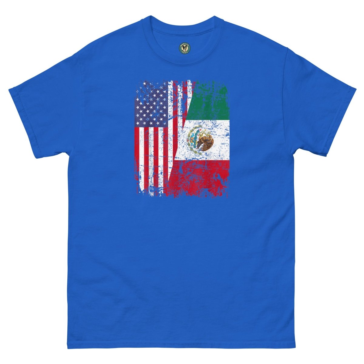 ¡Fuerza México! Flag Half Tee - Max & Co Tees