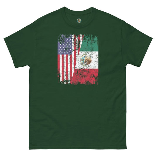 ¡Fuerza México! Flag Half Tee - Max & Co Tees
