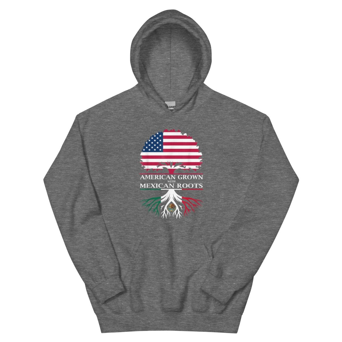 ¡Fuerza México! Flags Roots Hoodie - Max & Co Tees