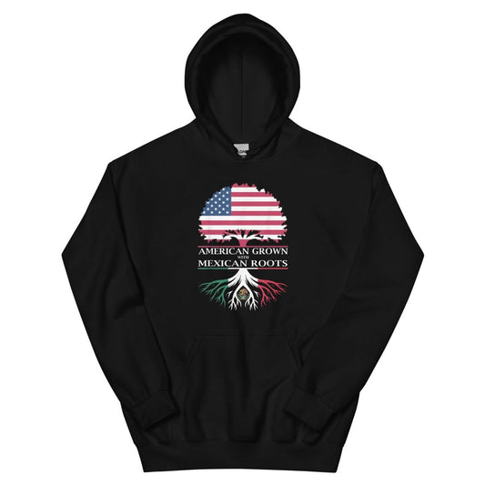 ¡Fuerza México! Flags Roots Hoodie - Max & Co Tees