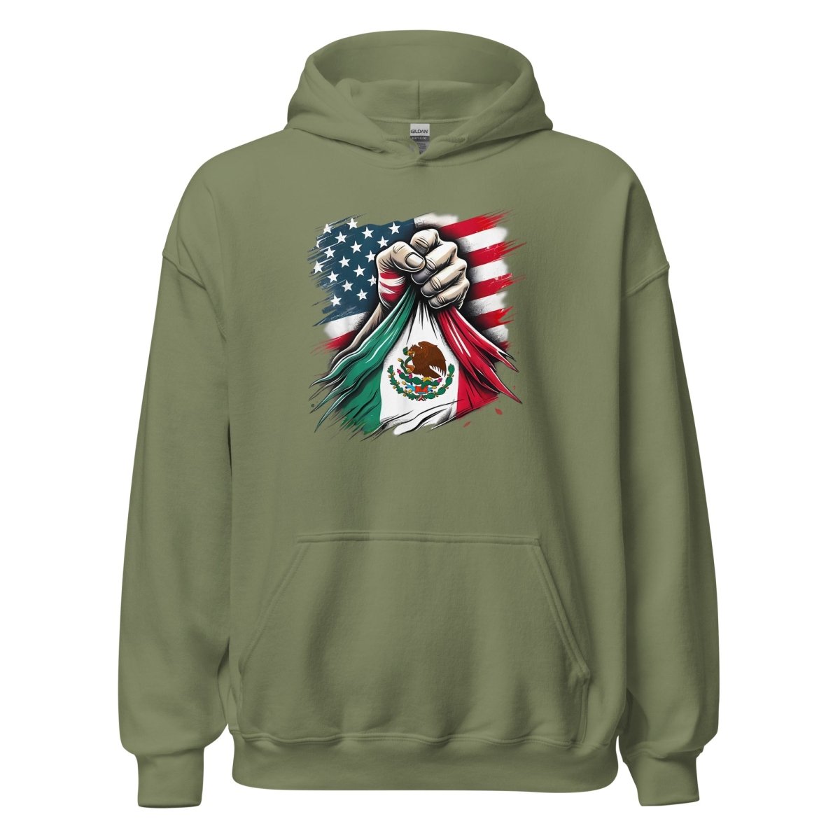 ¡Fuerza México! Hand Flag Hoodie - Max & Co Tees