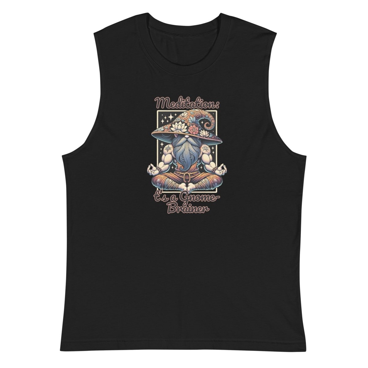 Gnome Meditation Muscle Shirt - Max & Co Tees