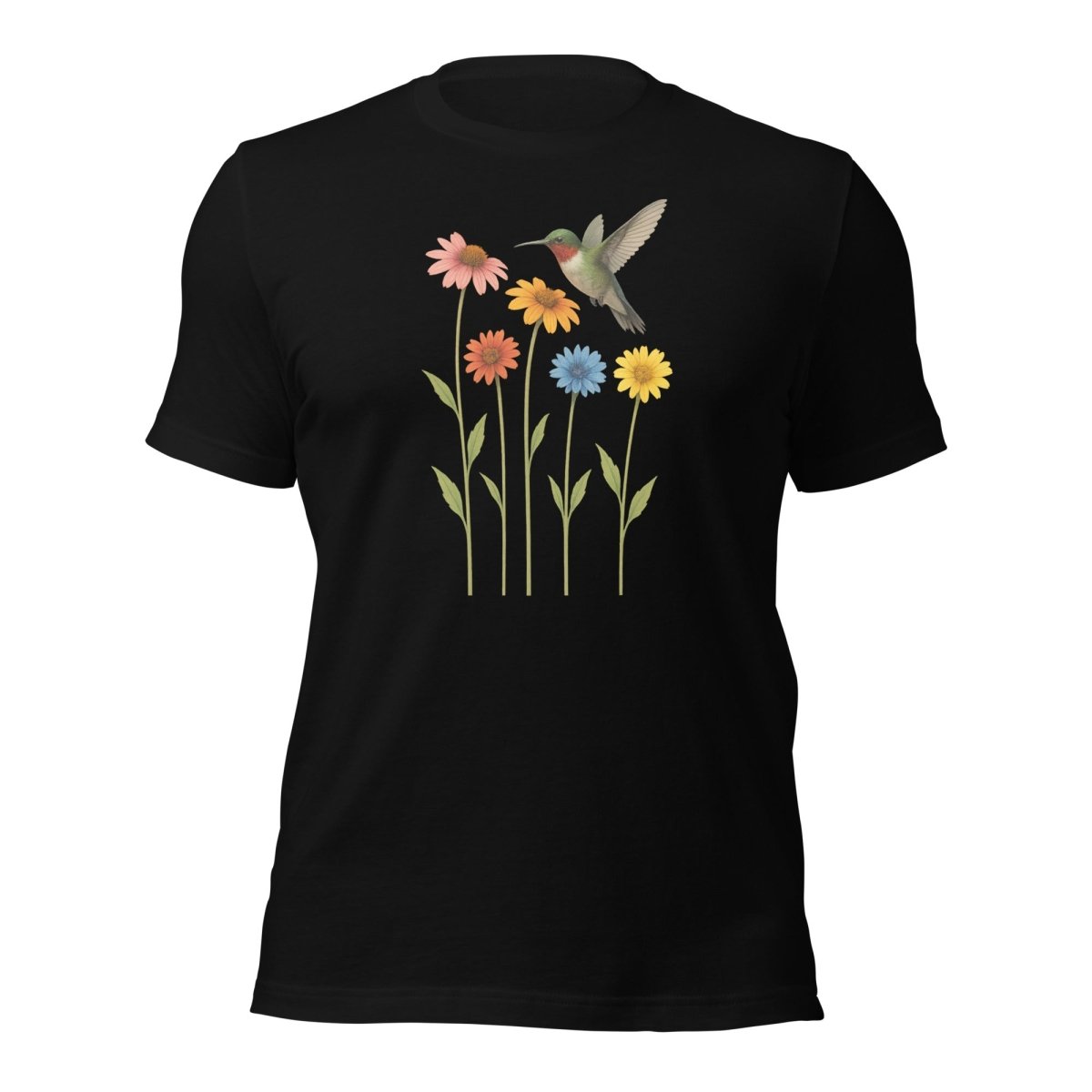 Hummingbird Stem Flowers Tee - Max & Co Tees