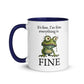 Humor I'm Fine Inner Color Mug - Max & Co Tees