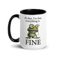 Humor I'm Fine Inner Color Mug - Max & Co Tees